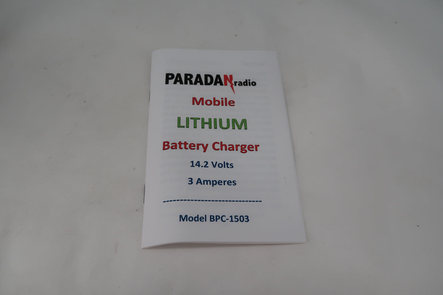 U20007 Used Paradan Radio BPC-1503 Battery Charger LifePO4