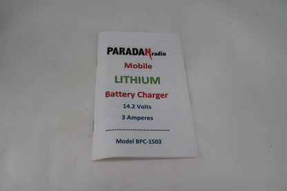 U20007 Used Paradan Radio BPC-1503 Battery Charger LifePO4