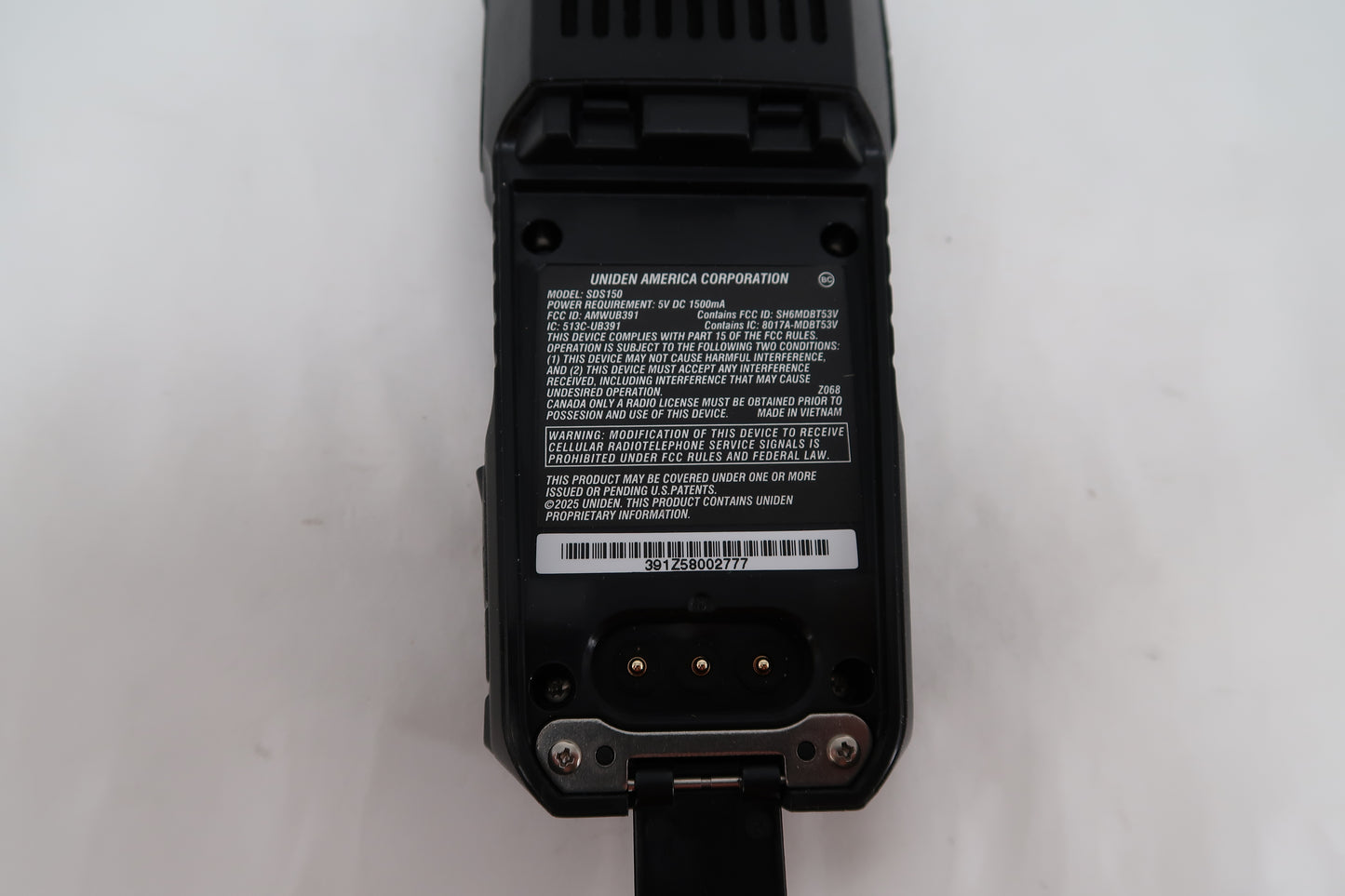 U20011 Used Uniden SDS150 Handheld Scanner