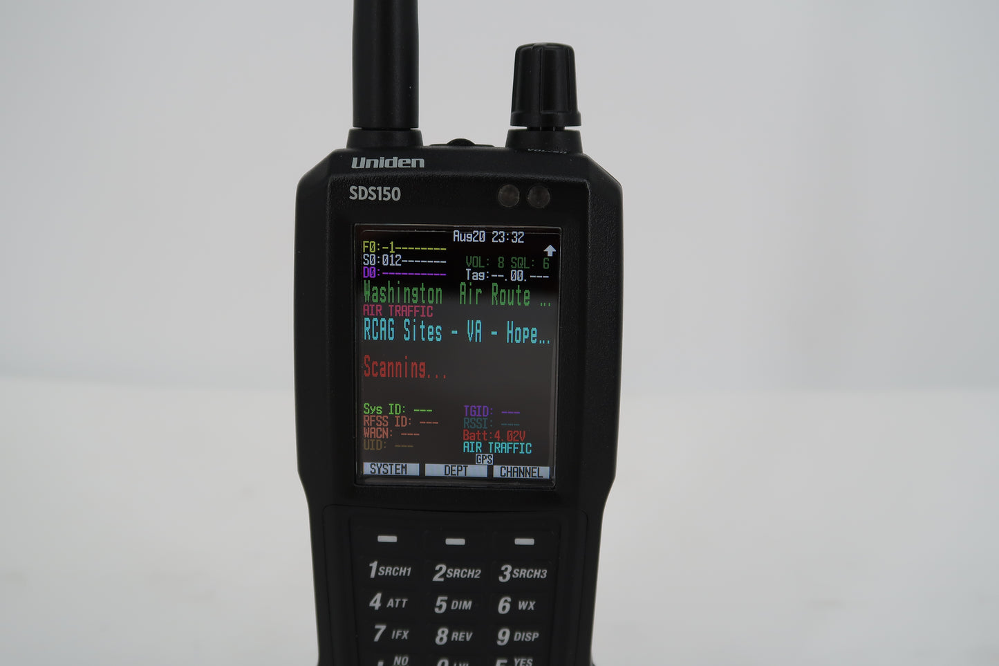 U20011 Used Uniden SDS150 Handheld Scanner