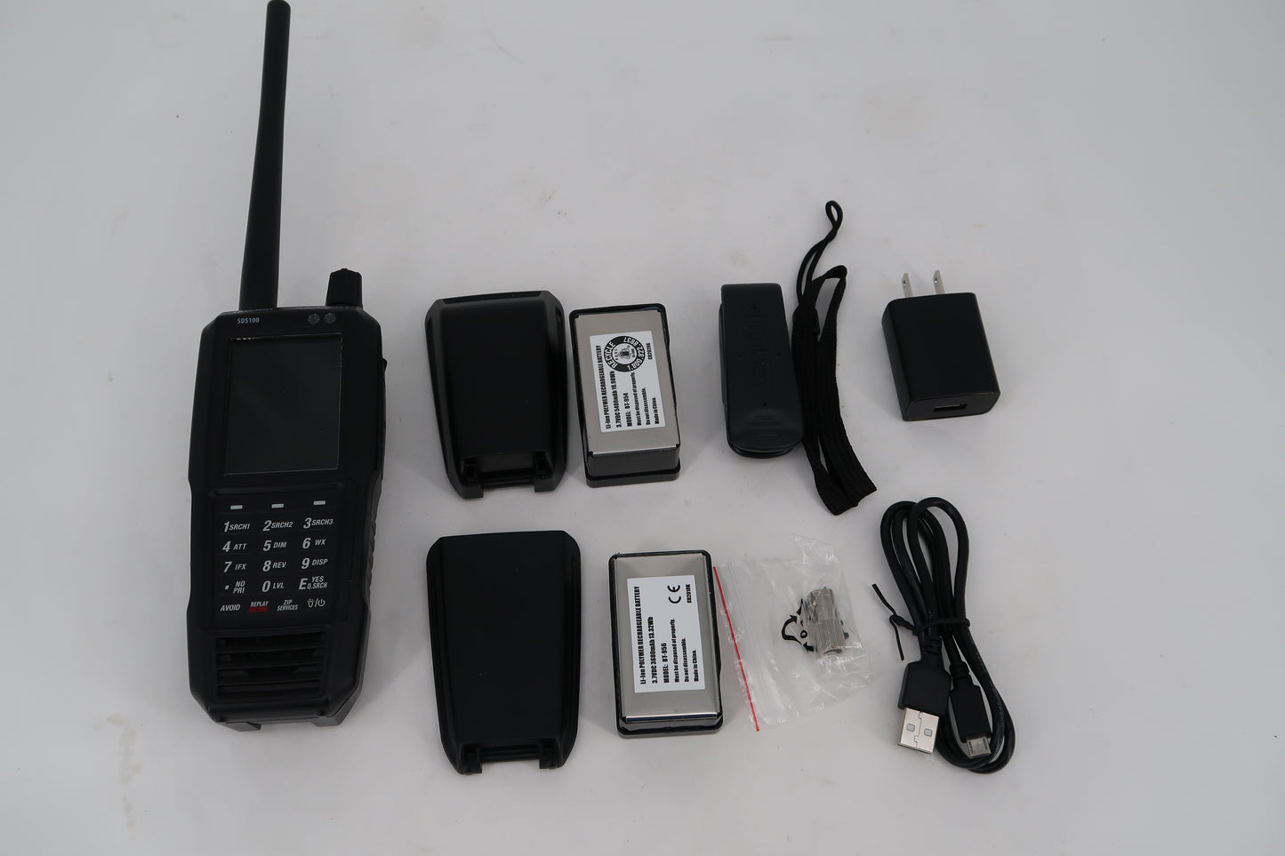 U20016 Used Uniden SDS100 True I/Q Digital Handheld Scanner W/Extras