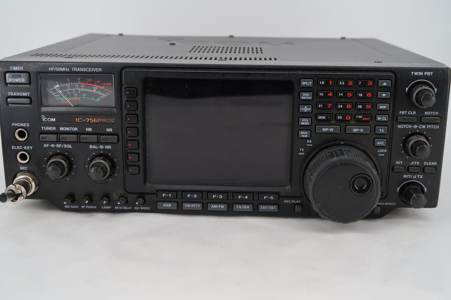 U20018 AS IS Icom IC-756 Pro II No Transmit and other issues