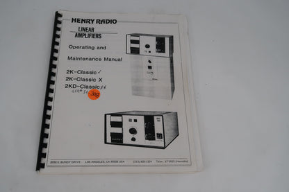 U20019 Used Henry Radio 2-KD Classic Linear Amplifier Pick Up Discount