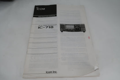 U20023 Used ICOM IC-718 HF All-Band Transceiver with DSP