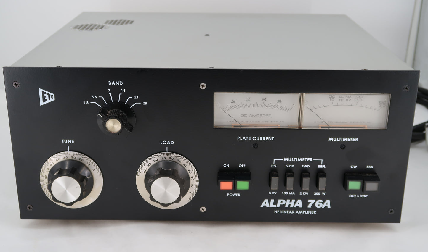 U20024 Used ETO Alpha 76A HF Linear Amplifier converted by K5IZ Rusty