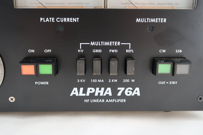 U20024 Used ETO Alpha 76A HF Linear Amplifier converted by K5IZ Rusty