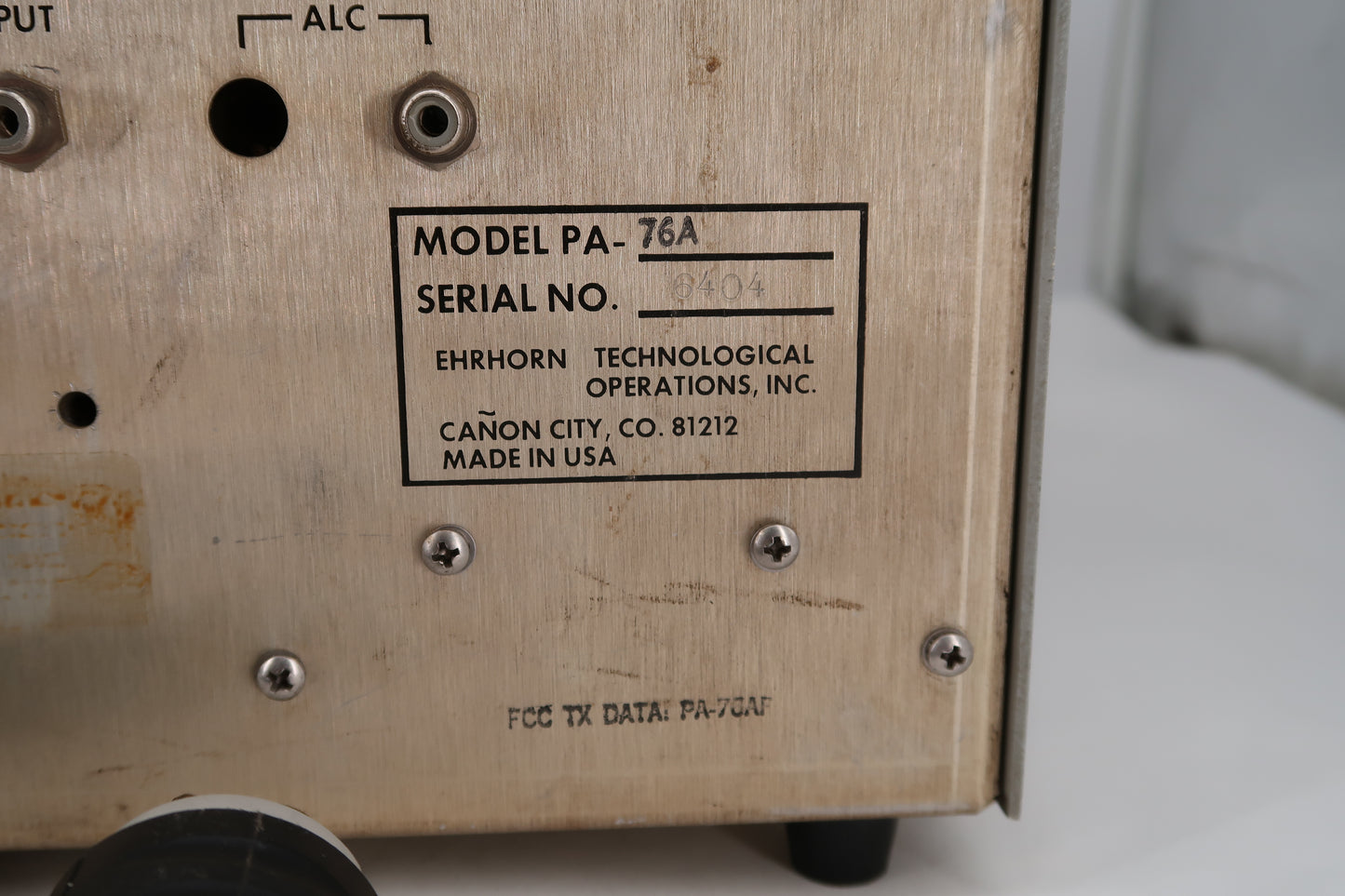 U20024 Used ETO Alpha 76A HF Linear Amplifier converted by K5IZ Rusty