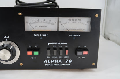 U20028 Used ETO Alpha 78 HF Linear Amplifier converted by K5IZ Rusty