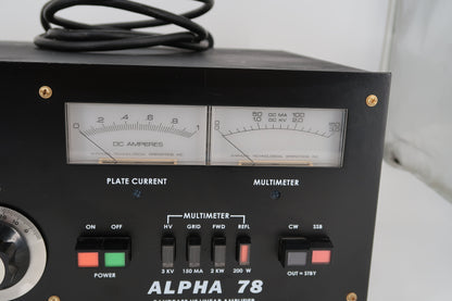 U20028 Used ETO Alpha 78 HF Linear Amplifier converted by K5IZ Rusty