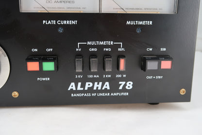 U20028 Used ETO Alpha 78 HF Linear Amplifier converted by K5IZ Rusty
