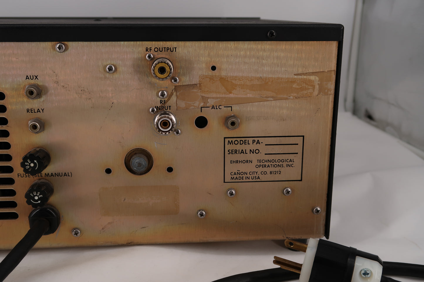 U20028 Used ETO Alpha 78 HF Linear Amplifier converted by K5IZ Rusty