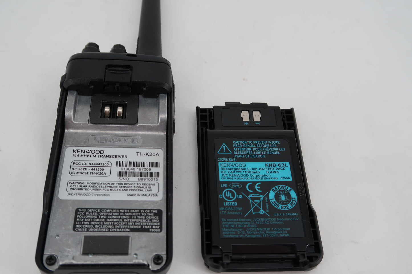 U20033 Used Kenwood TH-K20A 144MHz FM Handheld Transceiver