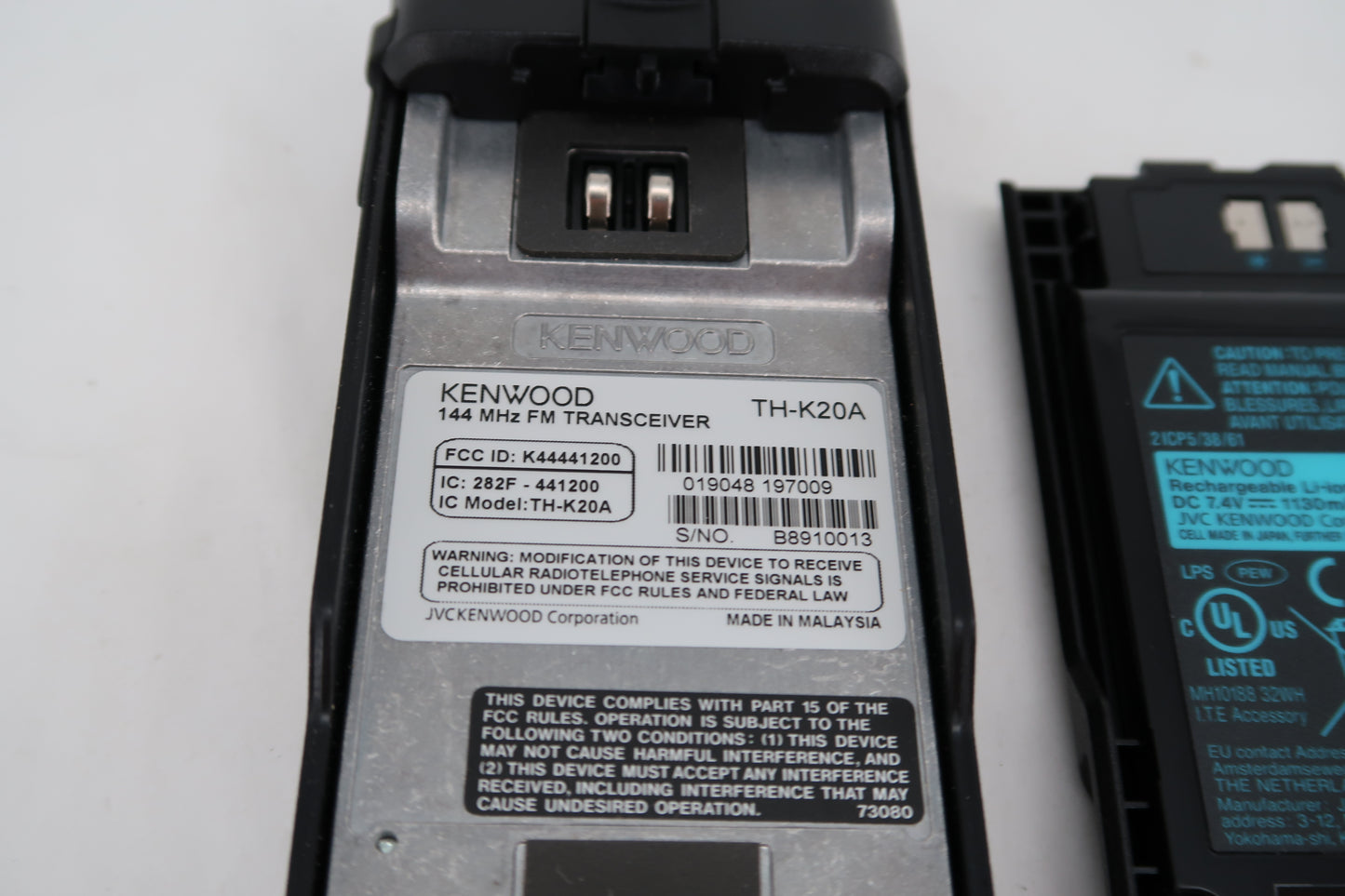 U20033 Used Kenwood TH-K20A 144MHz FM Handheld Transceiver