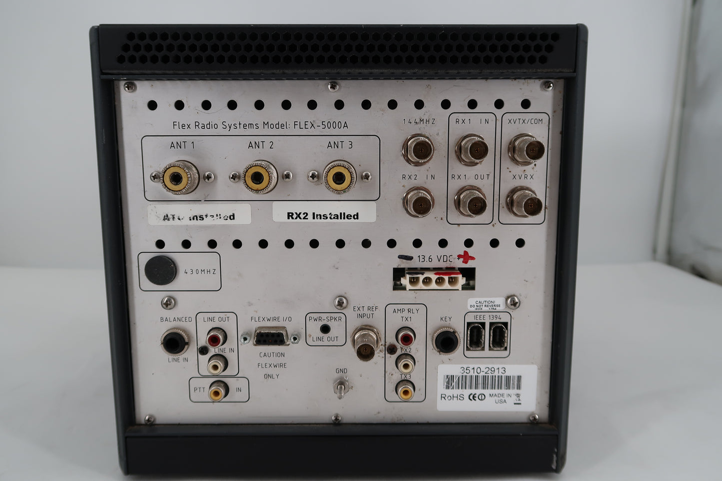 U20035 Used FlexRadio FLEX-5000A HF/50 MHz SDR Transceiver With Flex Control, RX2 ATU