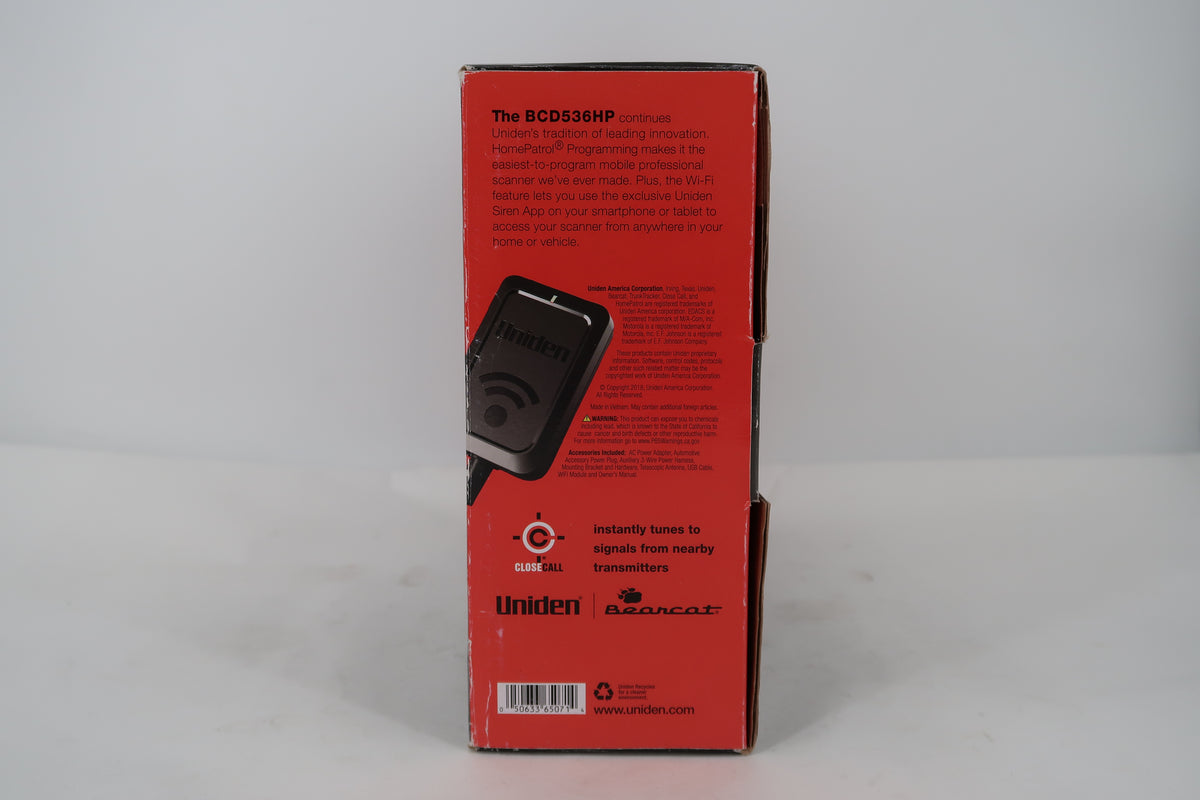 U20044 Used Uniden BCD536HP Bearcat TrunkTracker V Scanner