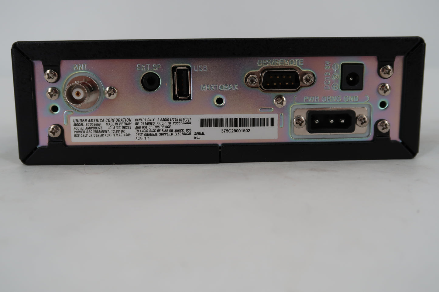 U20044 Used Uniden BCD536HP Bearcat TrunkTracker V Scanner
