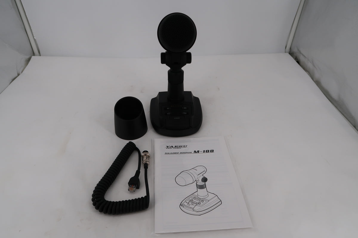 U20046 Used Yaesu M-100 Dual-Element Desktop Microphone