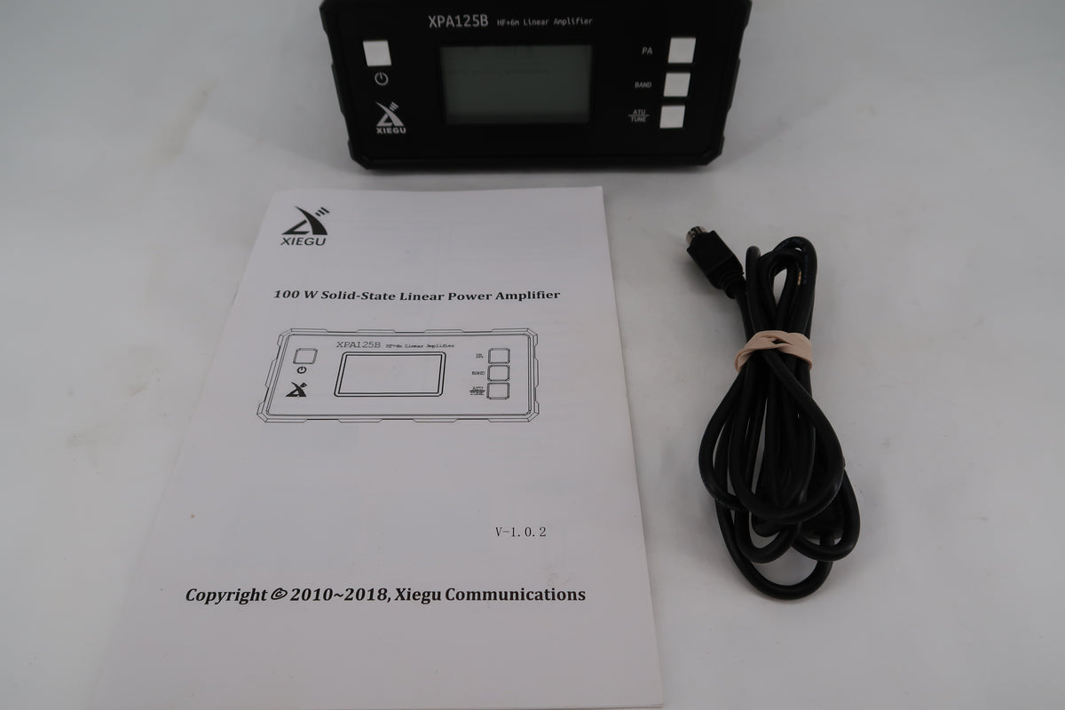 U20047 Used Xiegu Portable HF Station Bundle: G106 QRP Transceiver + XPA125B 100W Amplifier + DE-19 Interface