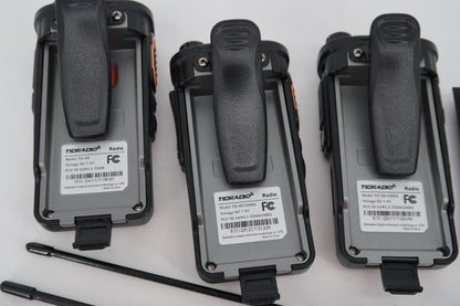 U20050 Used Lot of 3 TIDRADIO TD-H8 GMRS Handheld Radios + 3 extra batteries