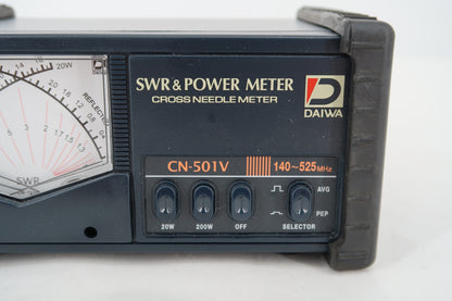 U20052 Used Daiwa CN-501V Cross Needle SWR & Power Meter 140-525 MHz