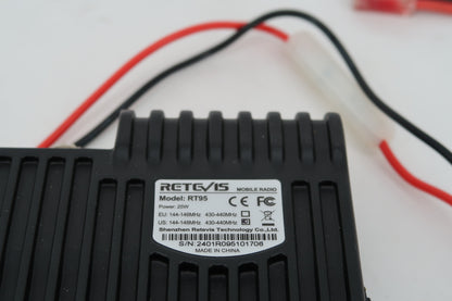 U20054 Used Retevis RT95 25W Dual Band Ham Mobile Radio