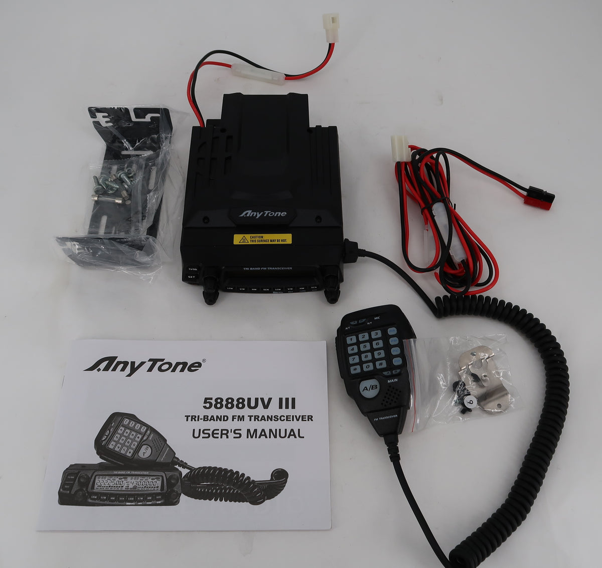 U20059 Used Anytone AT-588UV III Tri-Band FM Mobile Transceiver