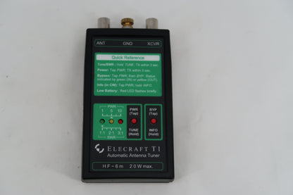 U20060 Never Used Elecraft T1 Automatic Antenna Tuner w/Coax Jumpers