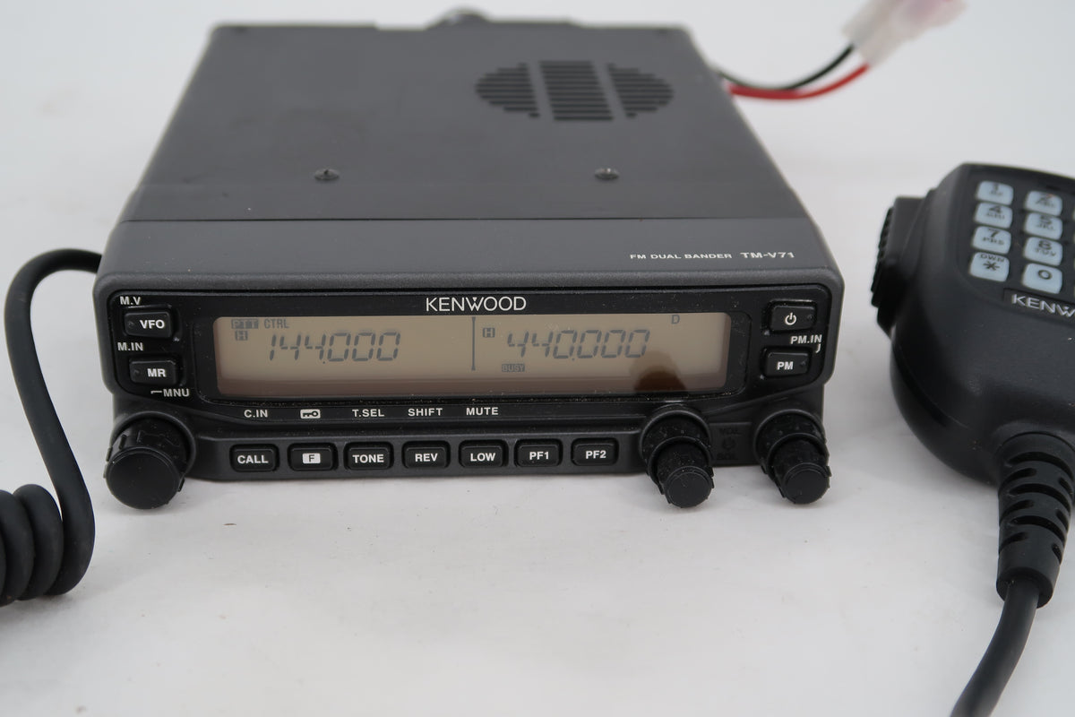 U20069 Used Kenwood TM-V71A 144/440 MHz FM Dual Bander Mobile Transceiver