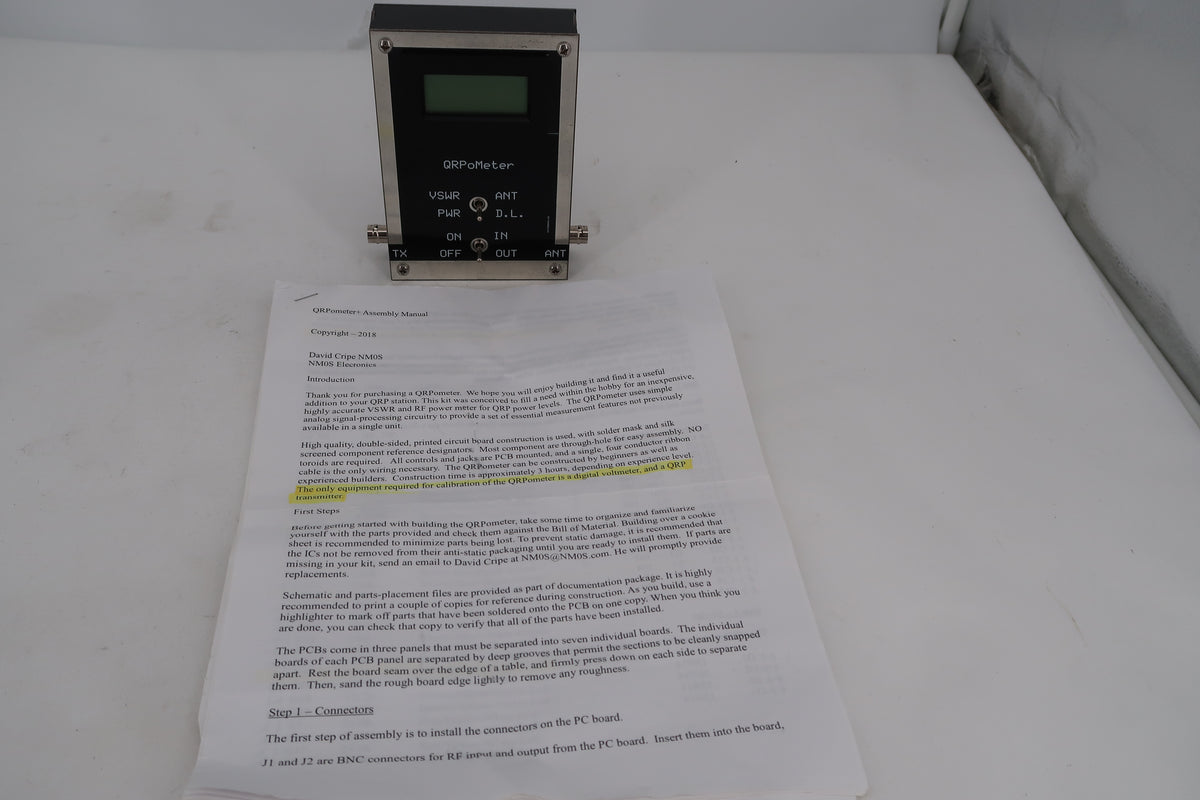 U20075 NM0S QRPoMeter Power/SWR Meter 15 watt Meter