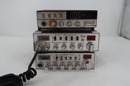 U20076 AS-IS Lot of 3 Cobra CB Radios