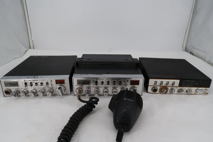 U20076 AS-IS Lot of 3 Cobra CB Radios