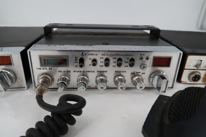 U20076 AS-IS Lot of 3 Cobra CB Radios