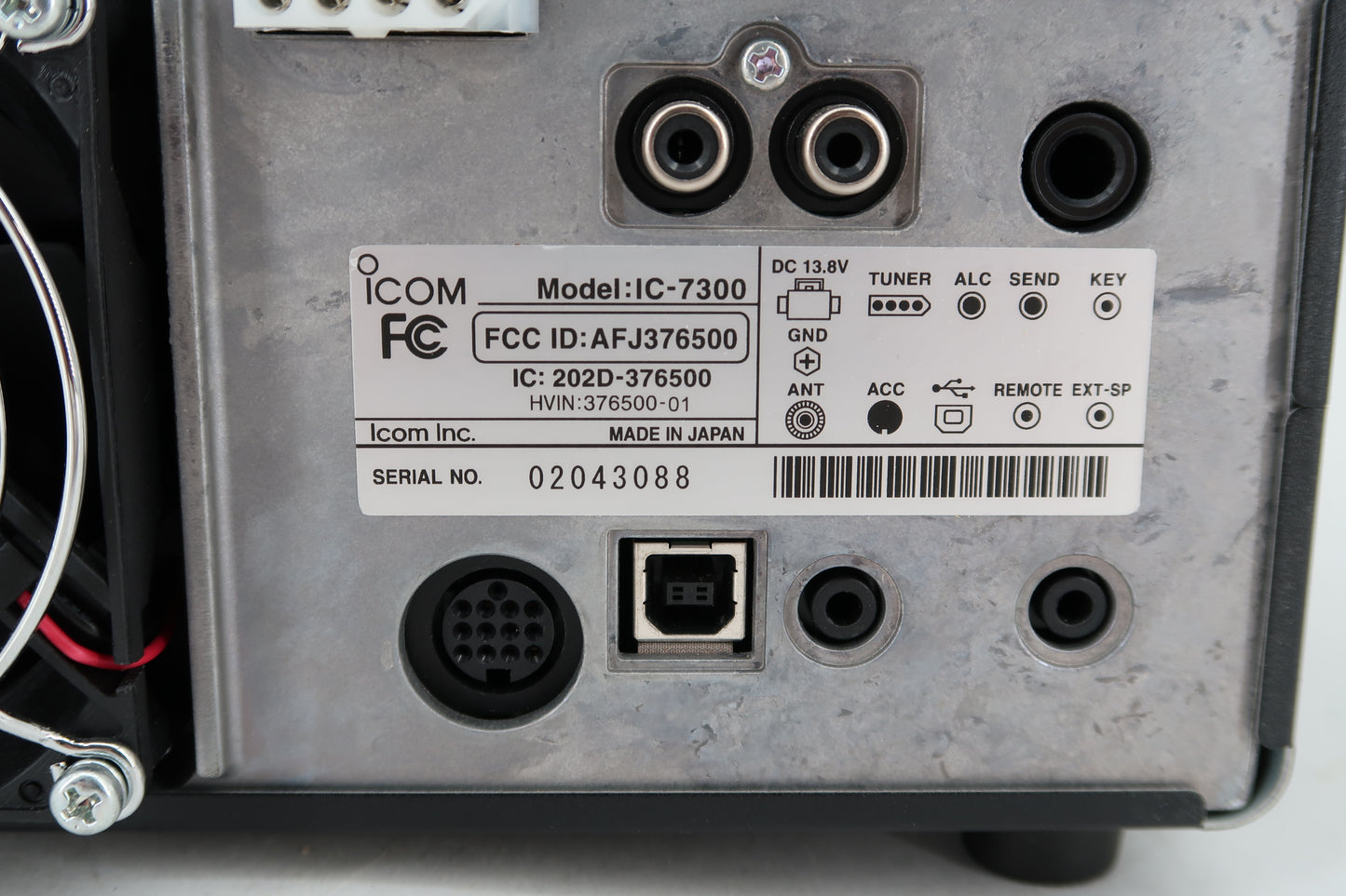 U20077 Used ICOM IC-7300 HF/50MHz Transceiver
