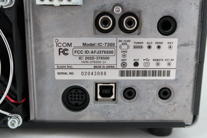 U20077 Used ICOM IC-7300 HF/50MHz Transceiver