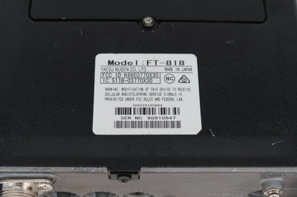 U20081 Used Yaesu FT-818  HF/VHF/UHF Ultra-Compact Transceiver