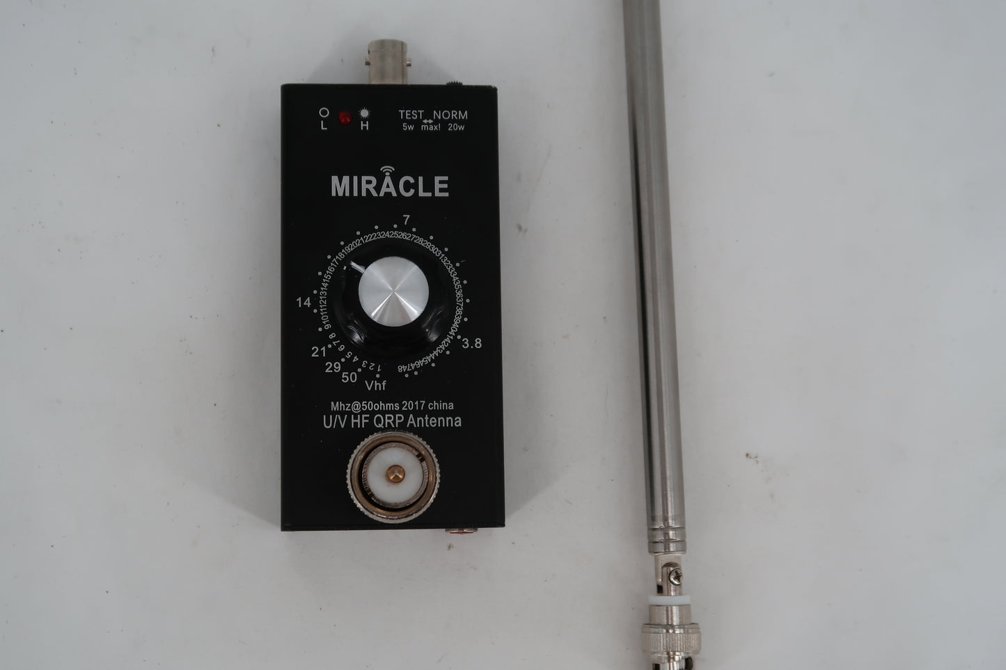 U20087 Used Miracle Whip Style Portable U/V/HF QRP Antenna (3.8 MHz – 460 MHz)