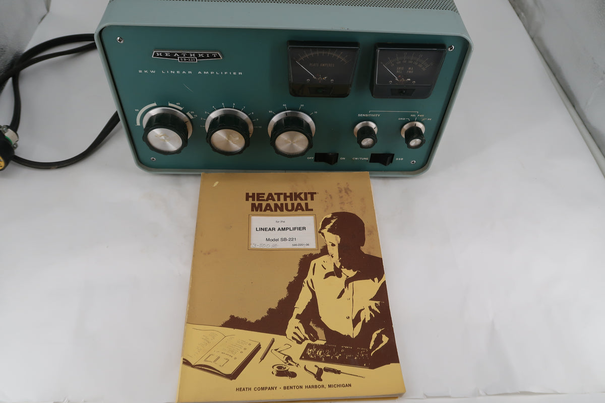 U20106 Used Heathkit SB-221 2KW Linear Amplifier with weak Tubes