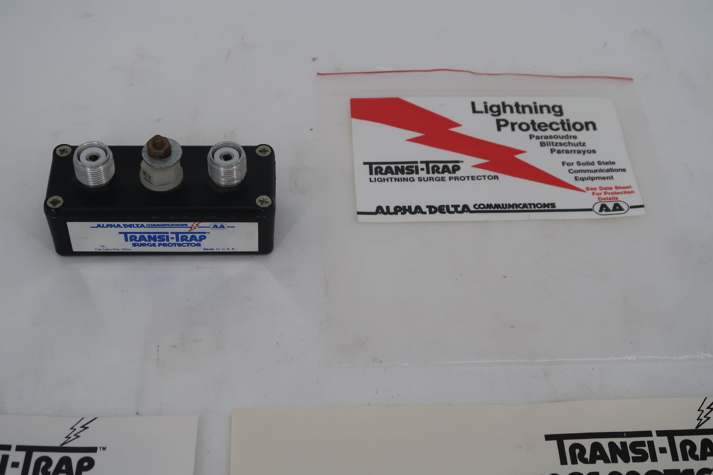 U20113 Alpha Delta Transi-Trap Lightning Protection
