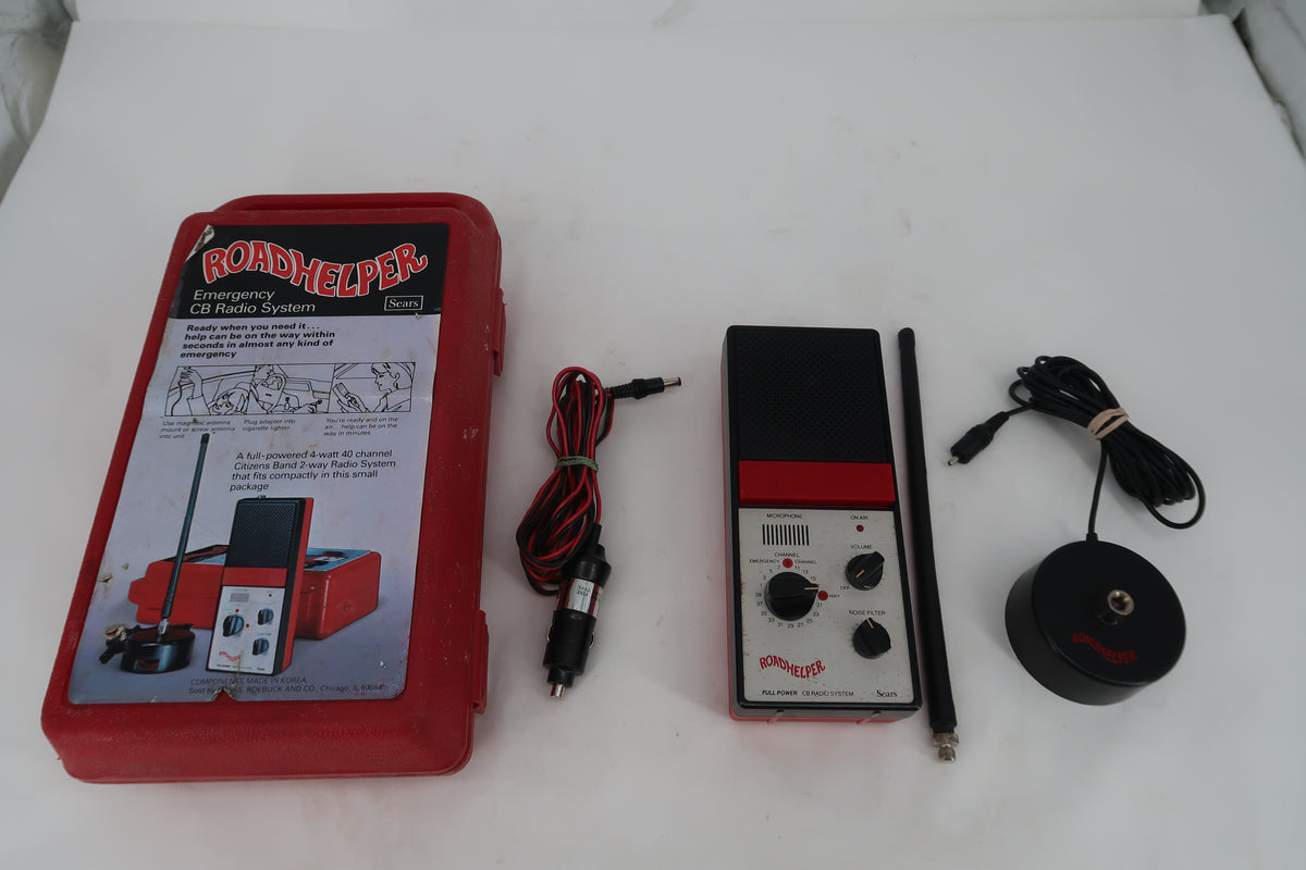 U20120 Used Sears Roadhelper Emergency CB Radio System — Vintage 1982