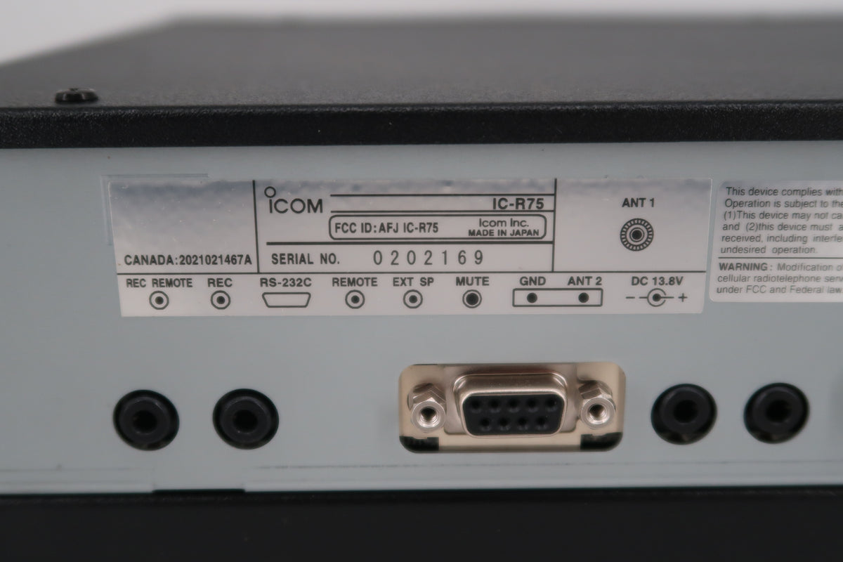 U20131 Used Icom IC-R75 Communications Receiver