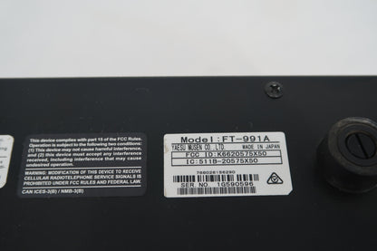 U20134 Used Yaesu FT-991A HF/VHF/UHF All Mode Transceiver