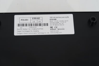 U20142 Used Xiegu GPA100 HF+6M Linear Power Amplifier