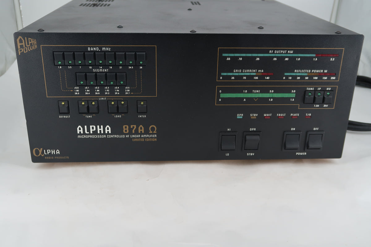 U20136 Used Alpha 87A Omega Amplifier - Limited Edition #10 of 20 (8706041510) Discount for local pick up