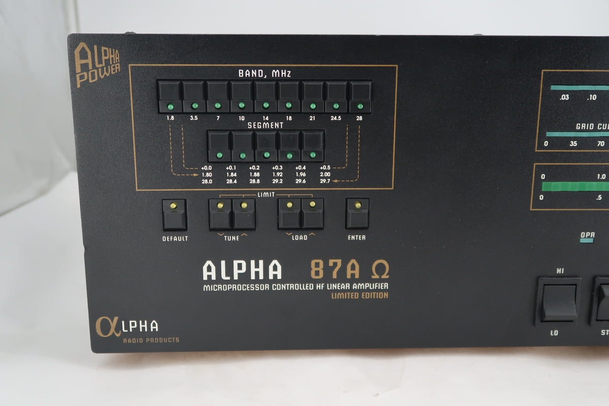 U20136 Used Alpha 87A Omega Amplifier - Limited Edition #10 of 20 (8706041510) Discount for local pick up