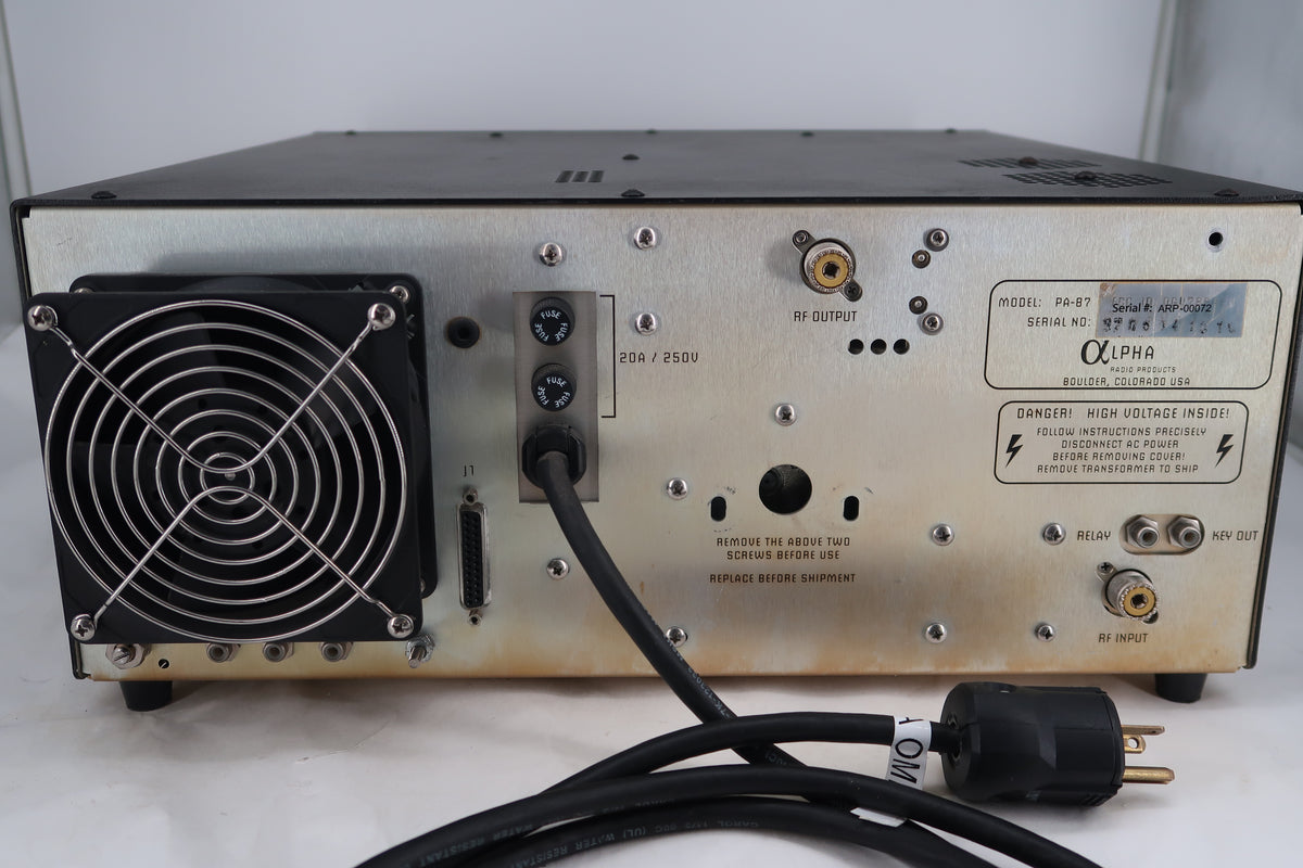 U20136 Used Alpha 87A Omega Amplifier - Limited Edition #10 of 20 (8706041510) Discount for local pick up