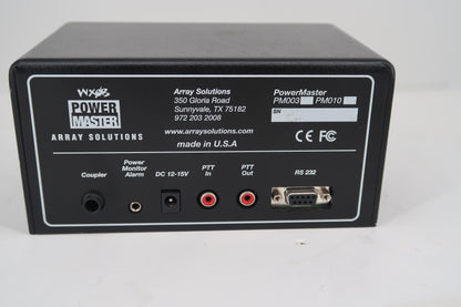 U20146 Used Array Solutions PowerMaster Digital RF Power & VSWR Meter w/ 3 kW HF Coupler
