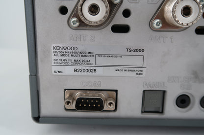 U20147 Used Kenwood TS-2000 All Mode Multi-Band Transceiver