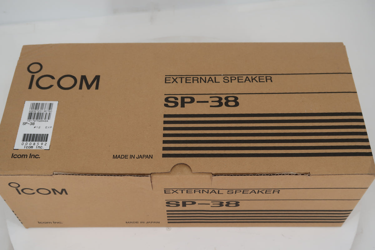 U20155 Used Icom SP-38 External Desk Speaker with Dust Cover
