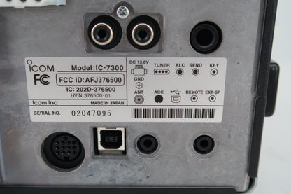 U20156 Used Icom IC-7300 HF/50MHz Transceiver with extras