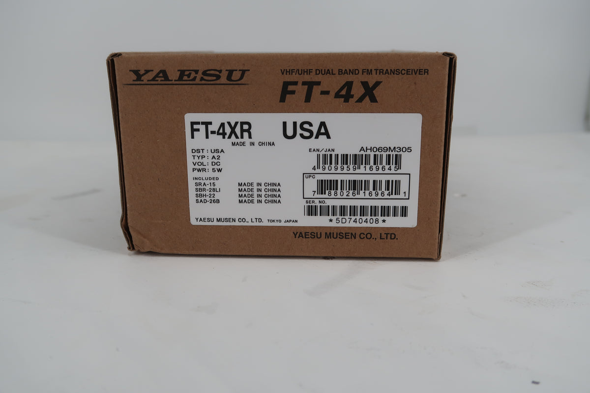 U20159 Never Used FT-4X VHF/UHF Dual Band FM Transceiver